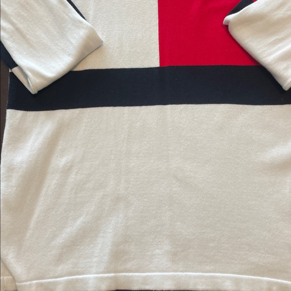 Tommy Hilfiger Red and Black Striped Sweater - Picture 5 of 7
